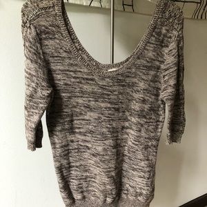 Open back sweater